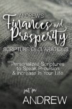 Andrew's Finances and Prosperity Scripture Declarations