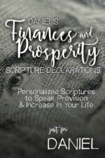 Daniel's Finances and Prosperity Scripture Declarations