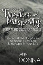 Donna's Finances and Prosperity Scripture Declarations