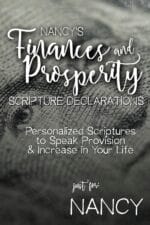 Nancy's Finances and Prosperity Scripture Declarations