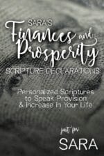 Sara's Finances and Prosperity Scripture Declarations