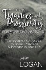Logan's Finances and Prosperity Scripture Declarations